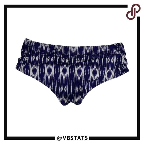 Athleta Purple and White Graphic Design Swim Bottoms in Size Medium - Picture 2 of 4